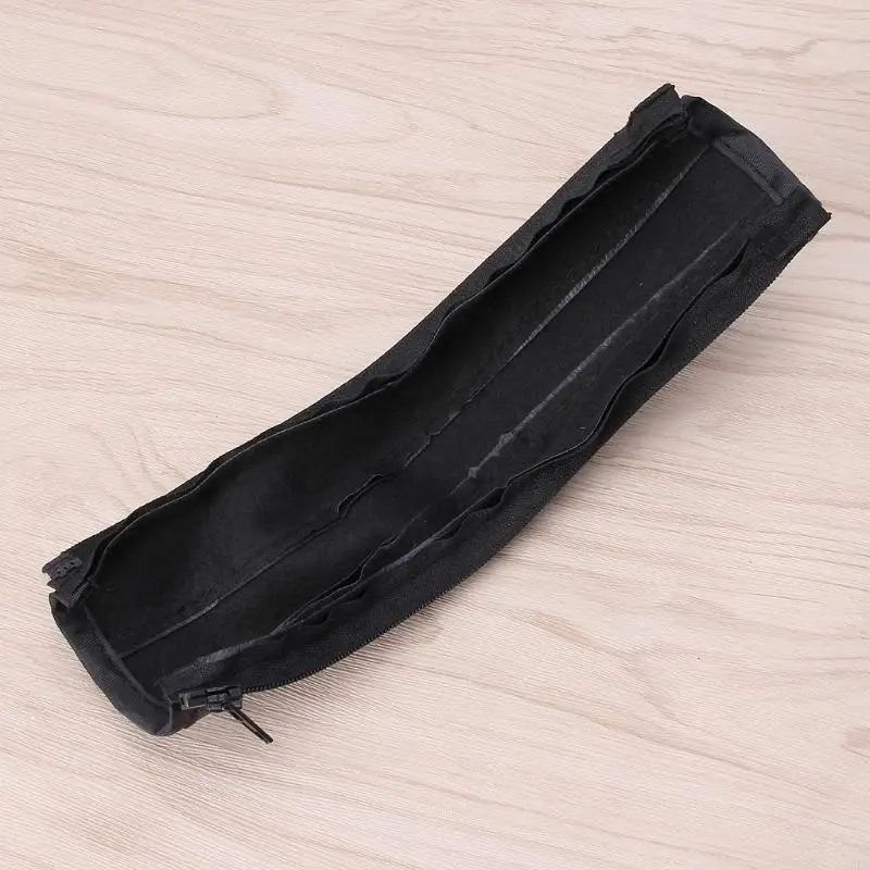 Organisateur Étui Allongé en Simili Cuir Noir pour Stylos Pinceaux Accessoires
