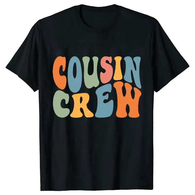 Tshirt unisexe à manches courtes design graphique multicolore tenues de famille assorties style rétro années 7