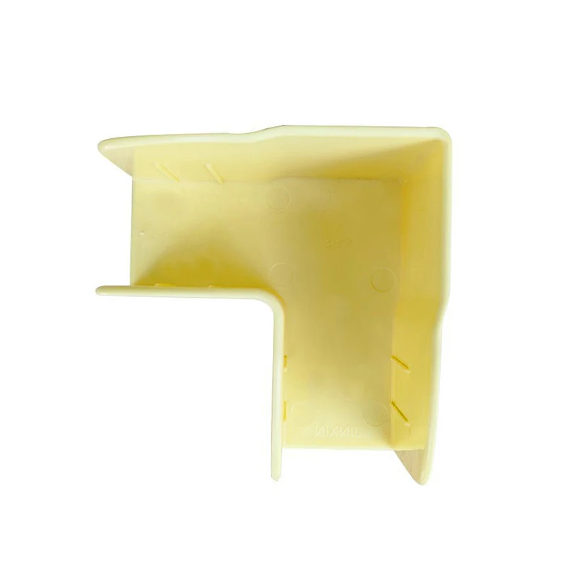 Organisateur de rangement en plastique jaune pour espaces de coin tiroirs et étagères design minimaliste antig