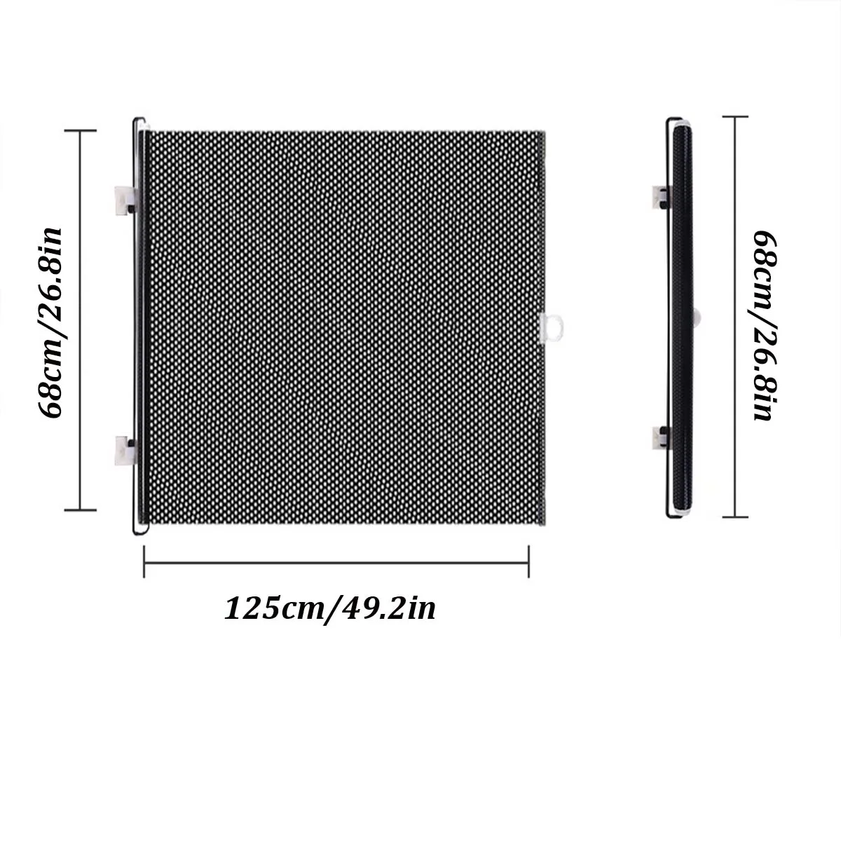 Grille ventilation métal perforée design moderne 68x125cm cadre noir entretien facile installation bureau mais