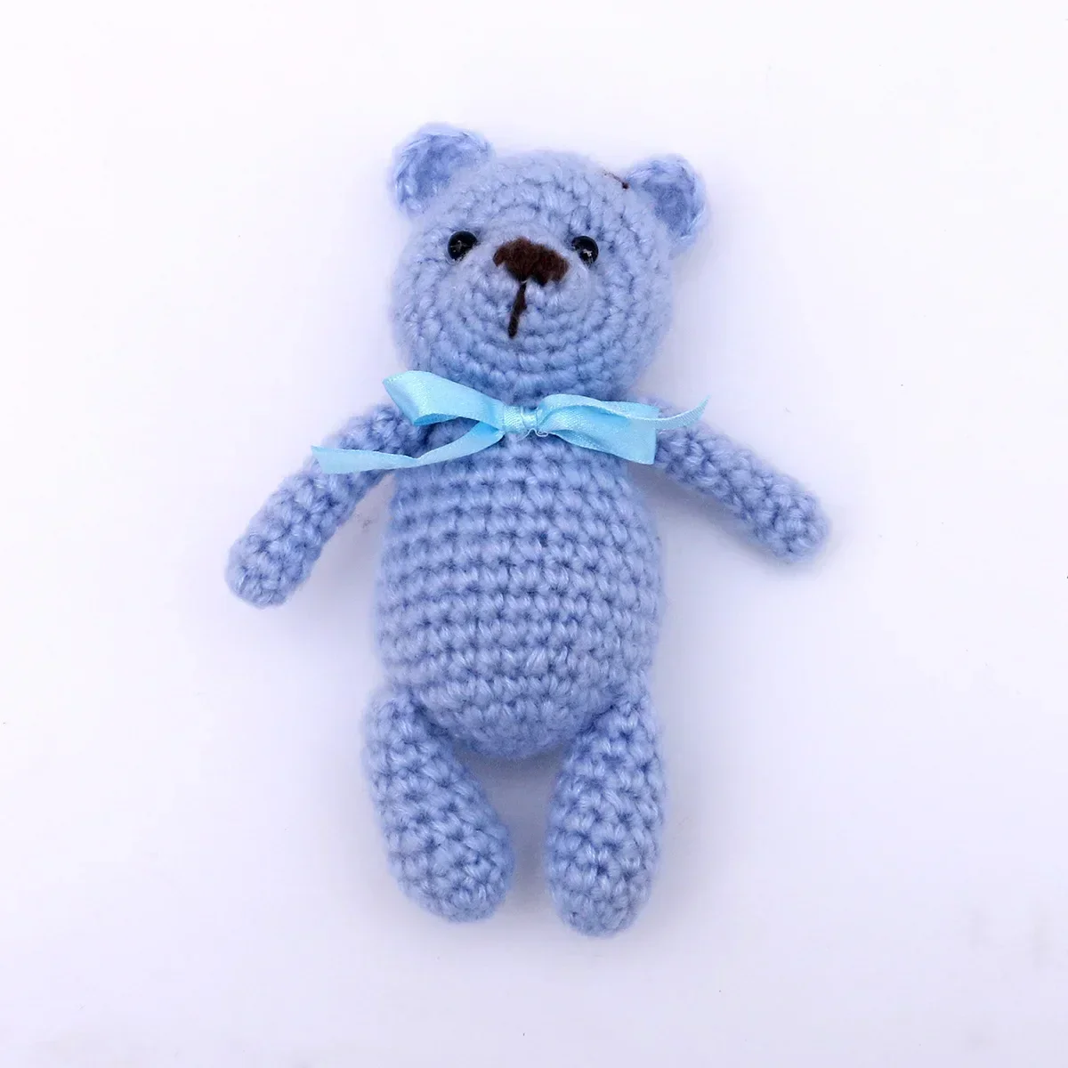 Accessoire photo bébé fait main peluche ours en crochet nouveauné décoration shooting accessoire essentiel vêt