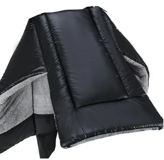 Couverture de jambe d'hiver pour poussette protection antifroid pluie et vent en polyester et soie doux et imp