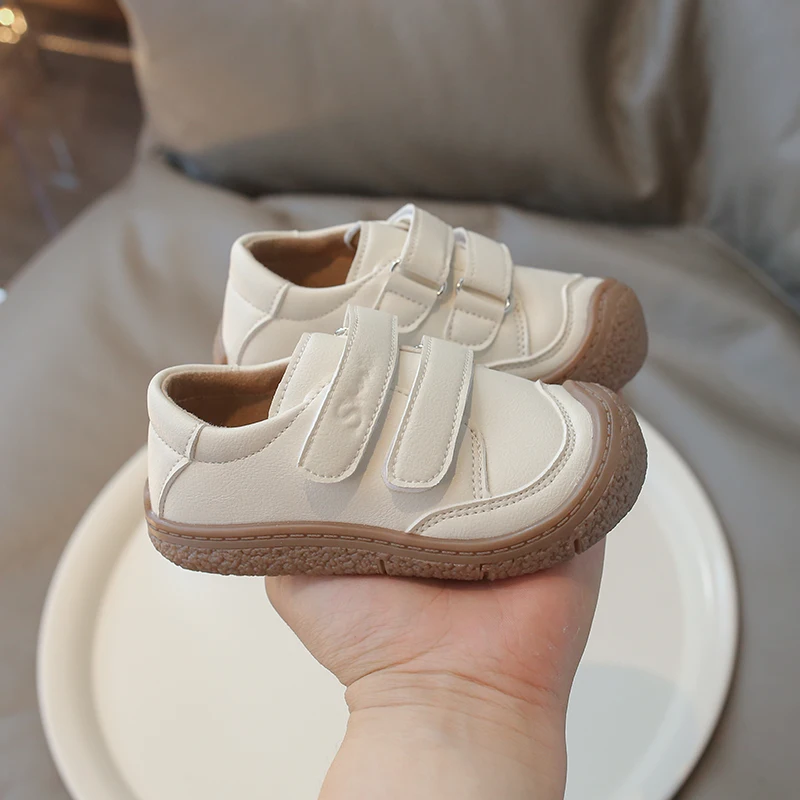 Chaussures bébé en cuir microfibre 05 ans baskets pieds nus semelle