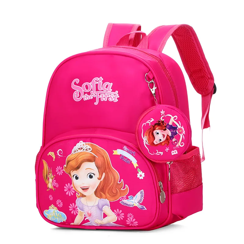 Sac à dos enfant Sofia the First Disney cartable fille sac d'école 413 ans style européen américain matériau n