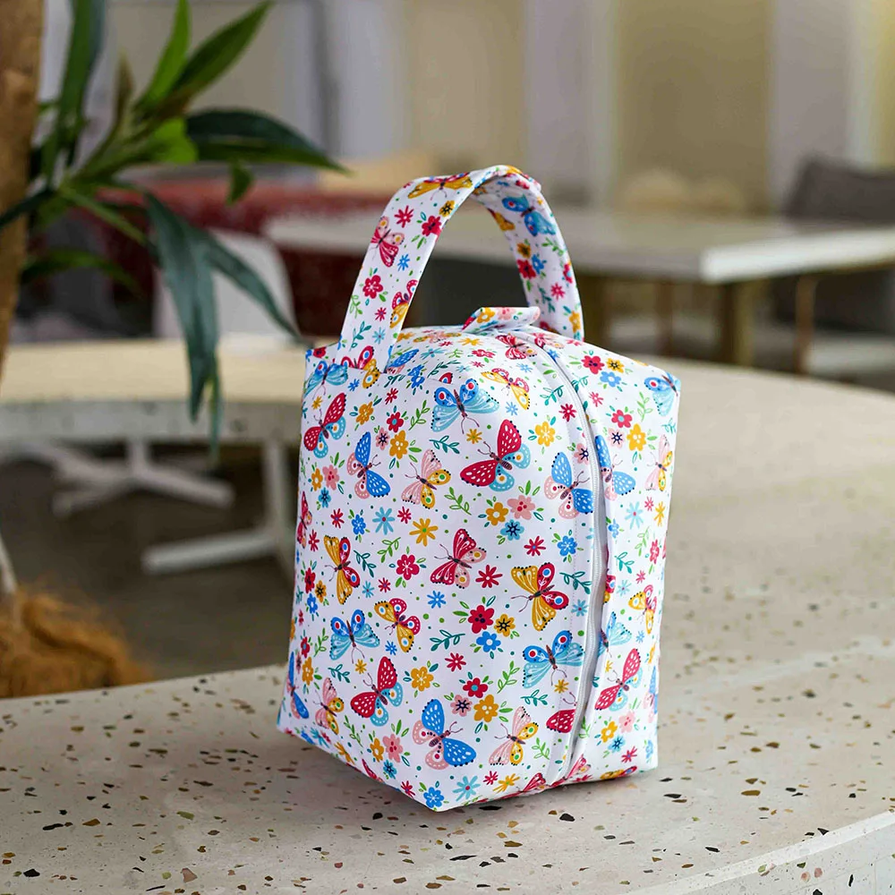 Sac à lunch bébé imperméable avec motifs papillons pour garder les aliments frais idéal pour piquenique école 