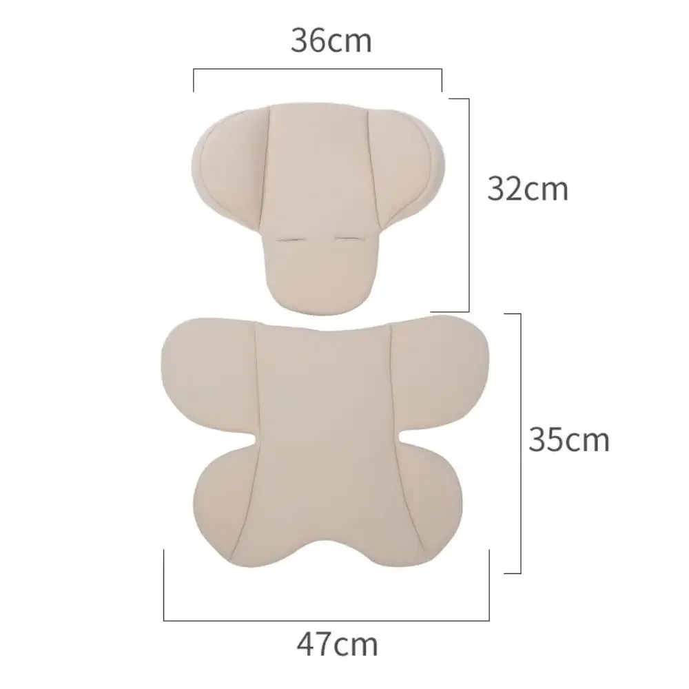 Coussin de poussette universel pour bébé tapis de chariot respirant et doux pour enfants doublure de support m