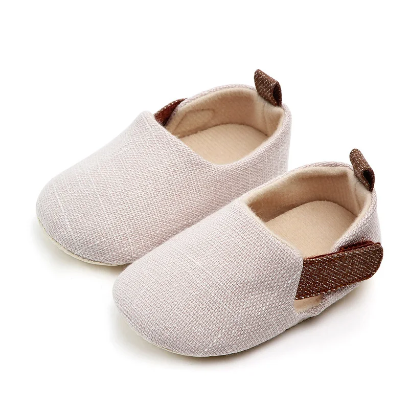 Chaussures bébé intérieur coton confort semelle caoutchouc antidérapante unisex 13 ans design minimaliste prin