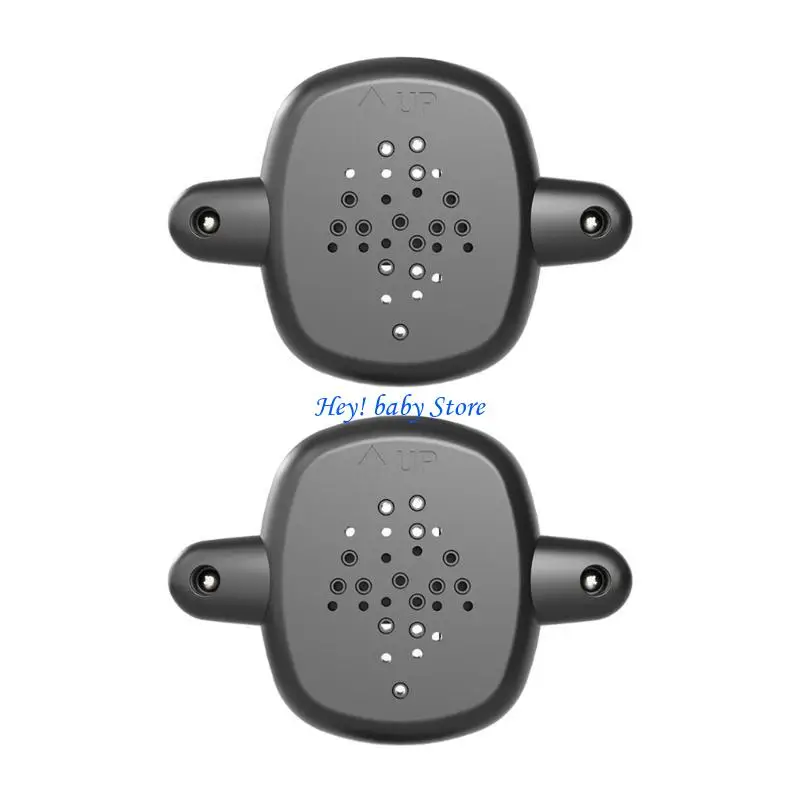 Adapter Set for Baby Gates on Staircases 2 Pieces Black