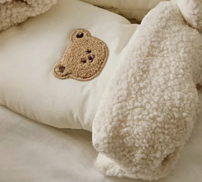 Gants épais pour poussette bébé hiver mitaines universelles étiquette brodée dessin animé mignon accessoires p