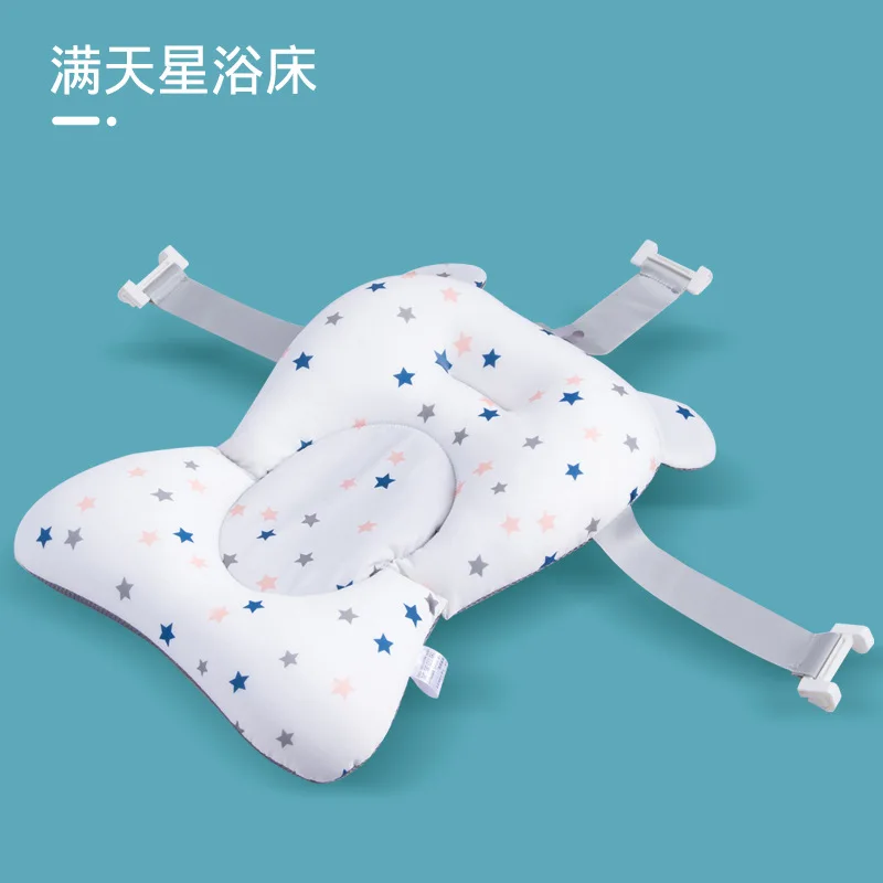 Tapis de bain éргonomique pour bébé matelas de baignoire doux et confortable antidérapant coussin pliable pour