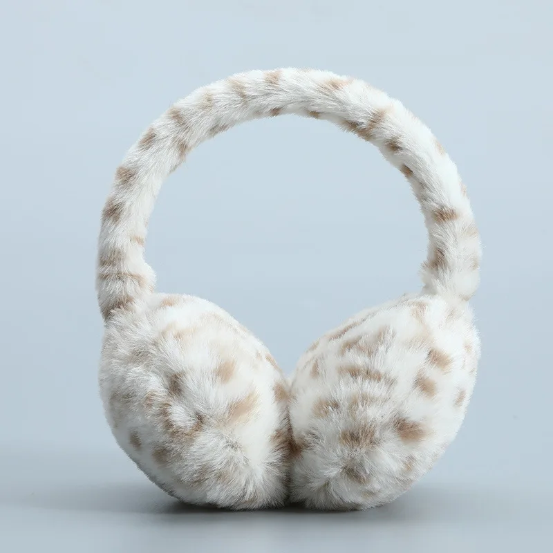 Mode hiver cache-oreilles pour femmes filles fausse fourrure mignon cache-oreilles moelleux cache-oreilles pli