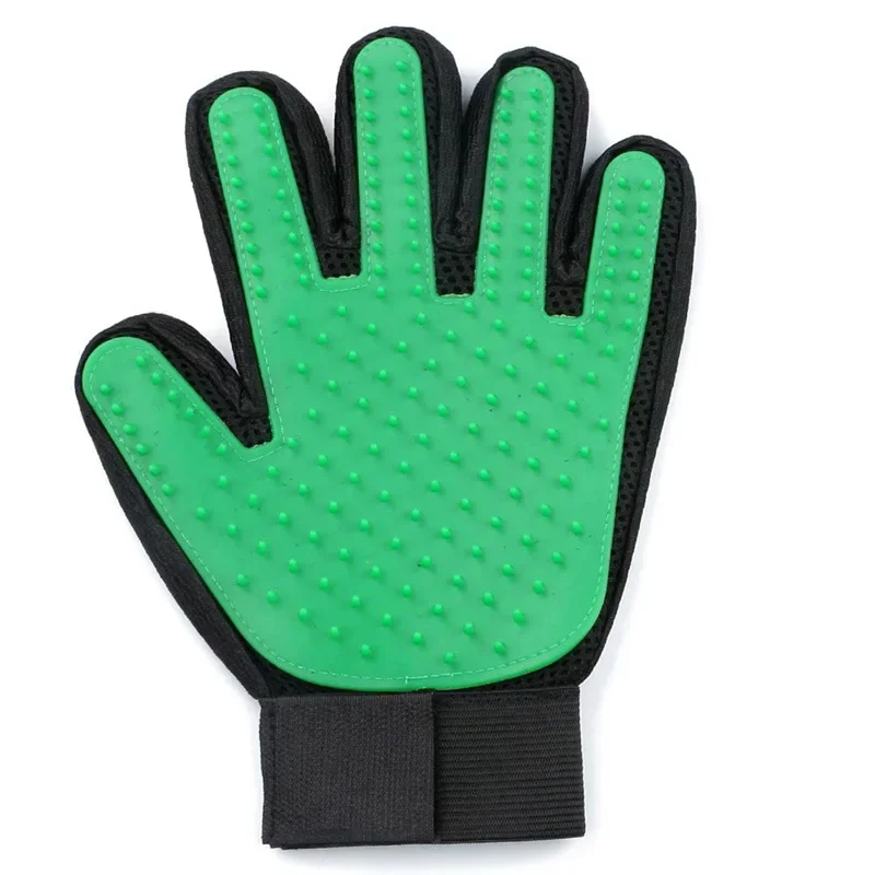 Gants toilettage silicone animaux compagnie antipoil brosse peigne chat chien accessoire grooming détaché four