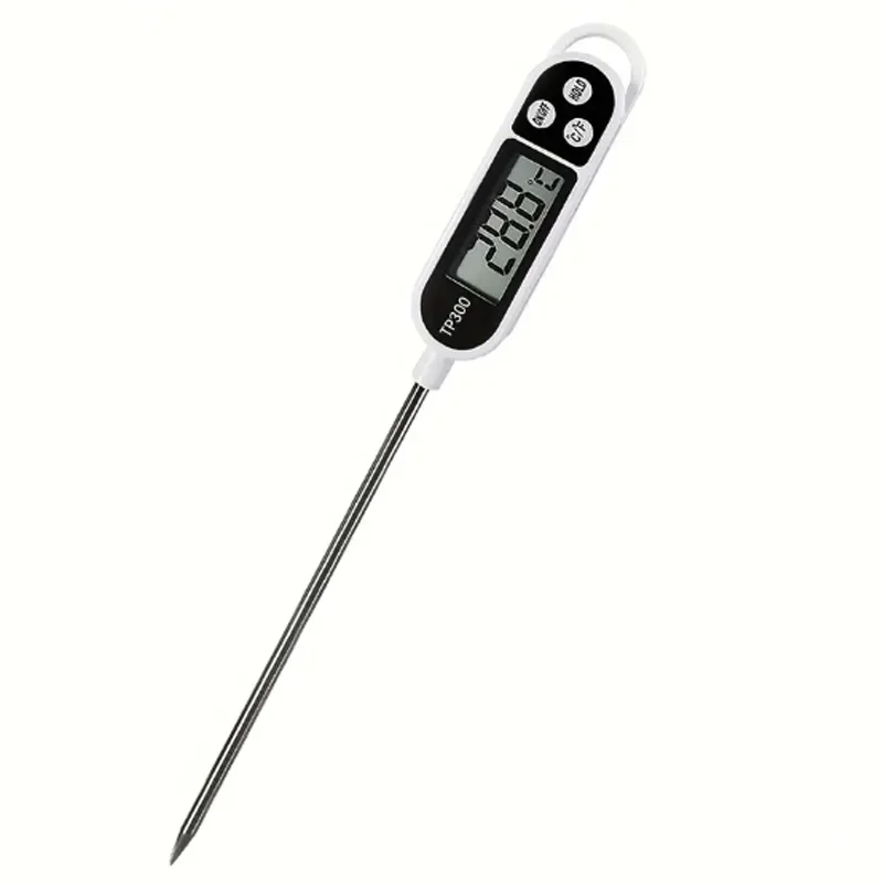 Thermomètre de cuisson numérique TP300 écran LCD sonde acier inoxydable multifonction cuisine BBQ pâtisserie v