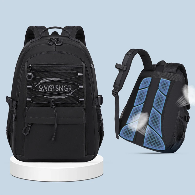 Sac à dos étanche pour bébé école voyage sac à dos femme style urbain ventilation dos compartiments multiples 