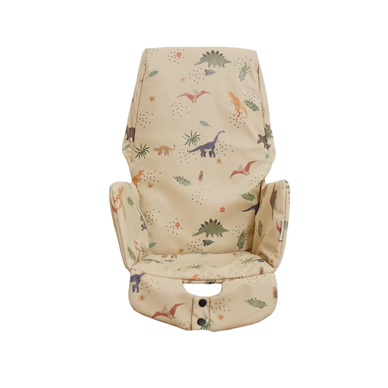 Chaise haute pour bébé coussin de siège doux design dinosaures confortable lavable en machine accessoires bébé
