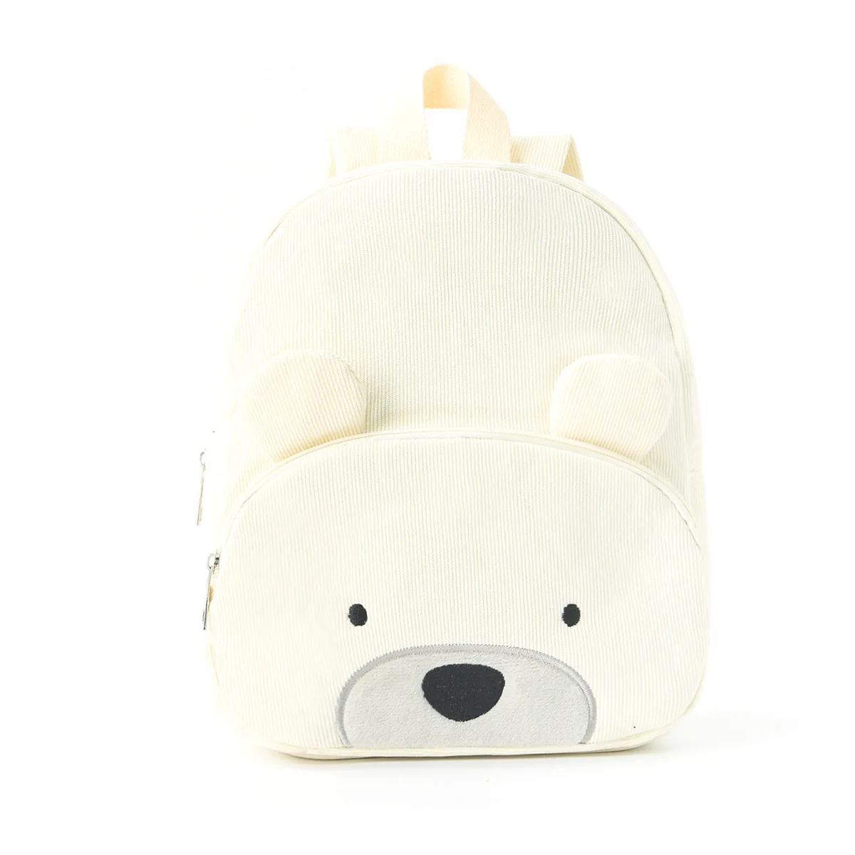 Sac à dos enfant mignon ours design kawaii sac portable école sortie grande capacité doux velours côtelé zippé