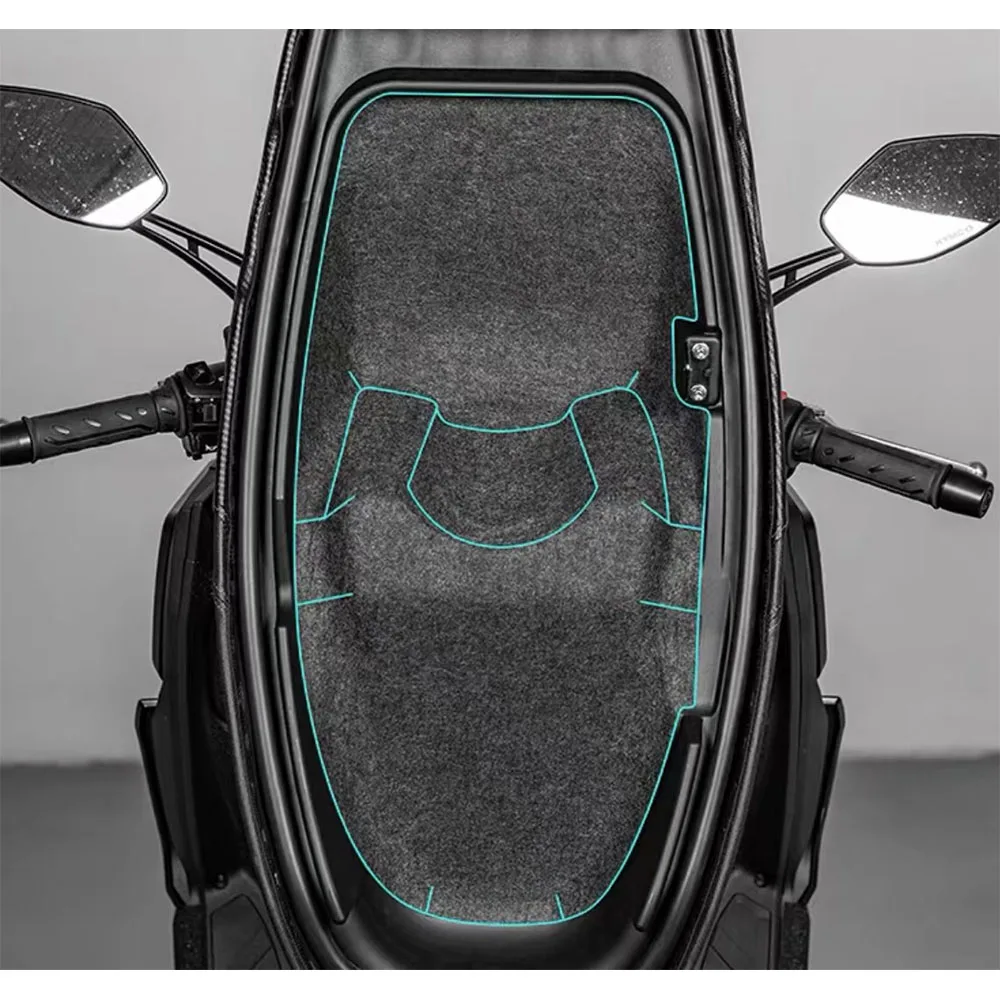 Liner compartiment arrière moto Kymco Xtown 125 2023 doublure intérieure en textile design moderne sécurisé fa