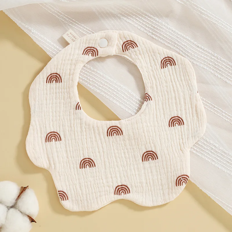 Bavoir en Coton Doux pour Bébé 6 Couches Bandana d'Alimentation pour NouveauNé Serviette Douce pour Salive Acc