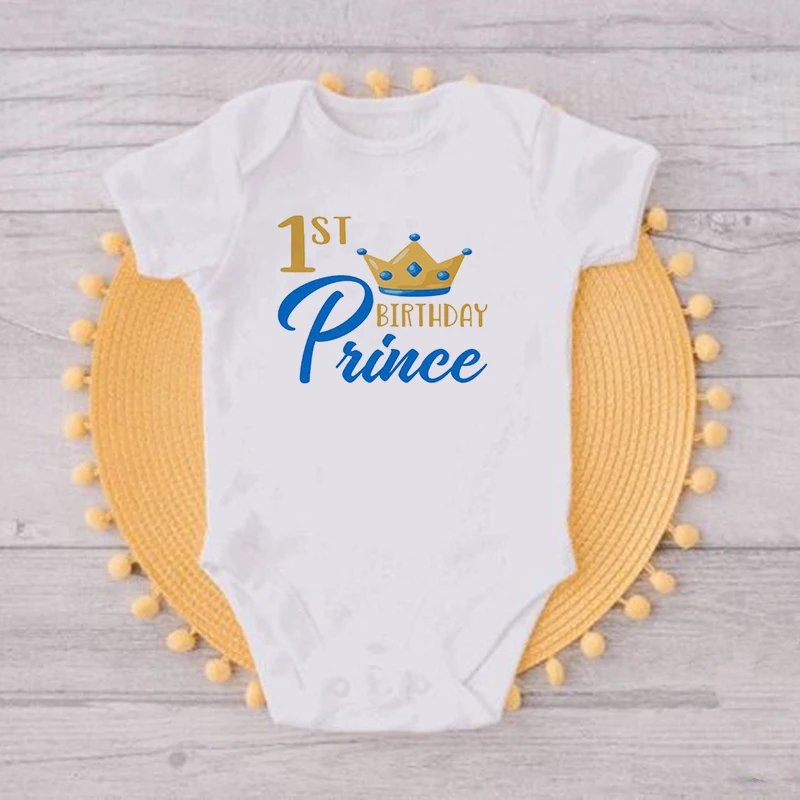 Body princesse premier anniversaire garçon festeuro royale cute fête anniversary