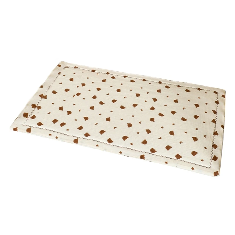 Couverture bébé en coton doux imprimé étoiles et lunes tapis de jeu universel pour chambre d'enfant 100x60 cm