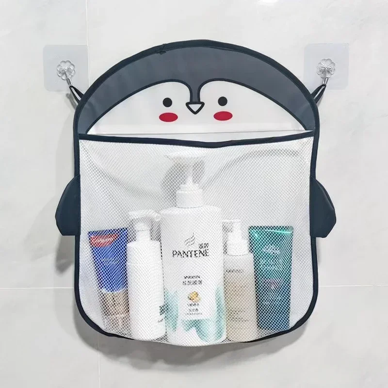 Organisateur salle de bain en maille penguin cute Design mignon pour enfants rangement produits de soin salle 