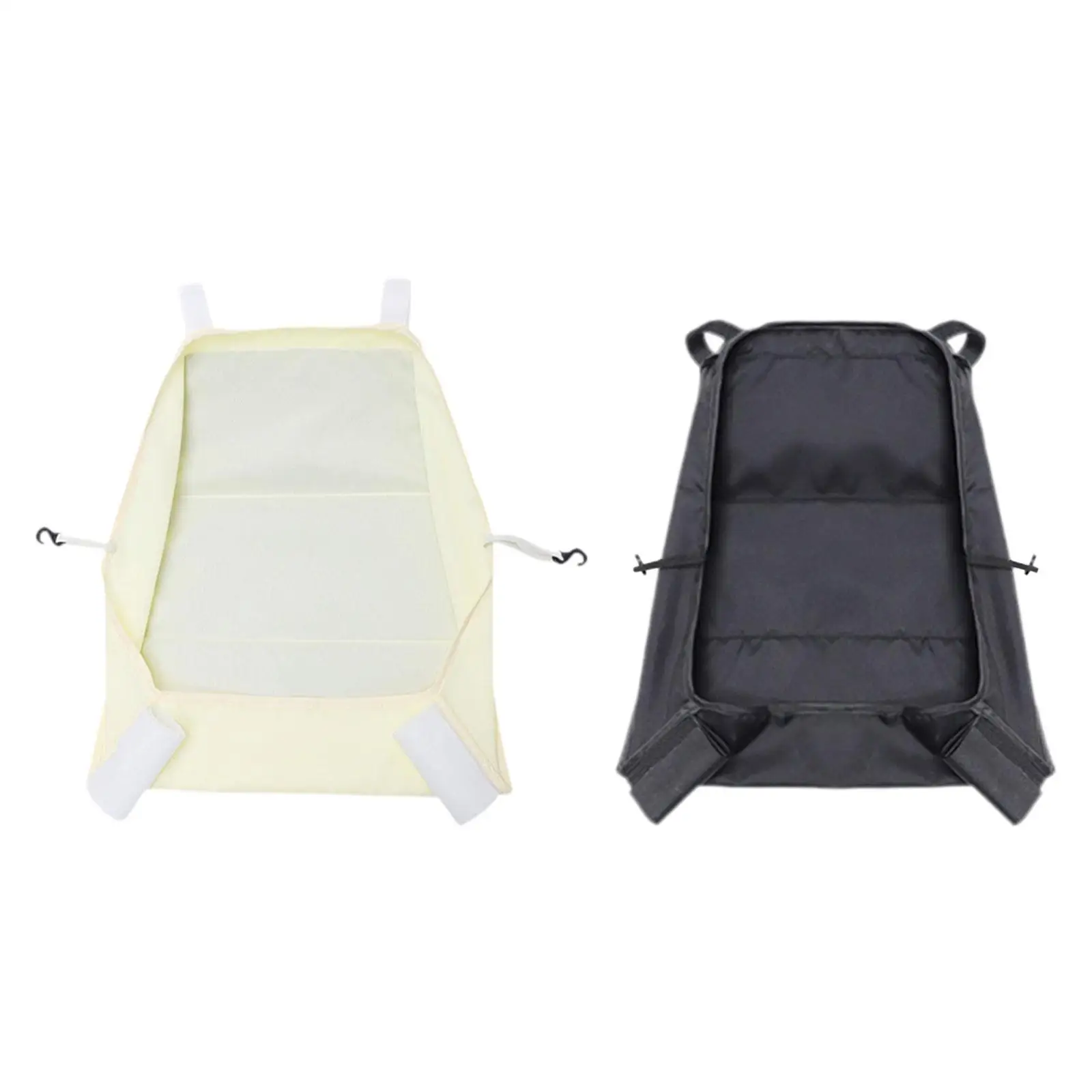 Panier inférieur de poussette Oxford beige et noir rangement sécurisé voyage bébé tissu résistant ajustable st