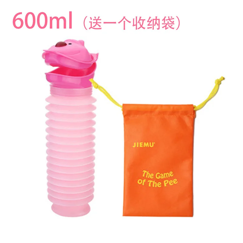 Sac d'urine portable pliable pour bébé antifuite design moderne rose JIEMU