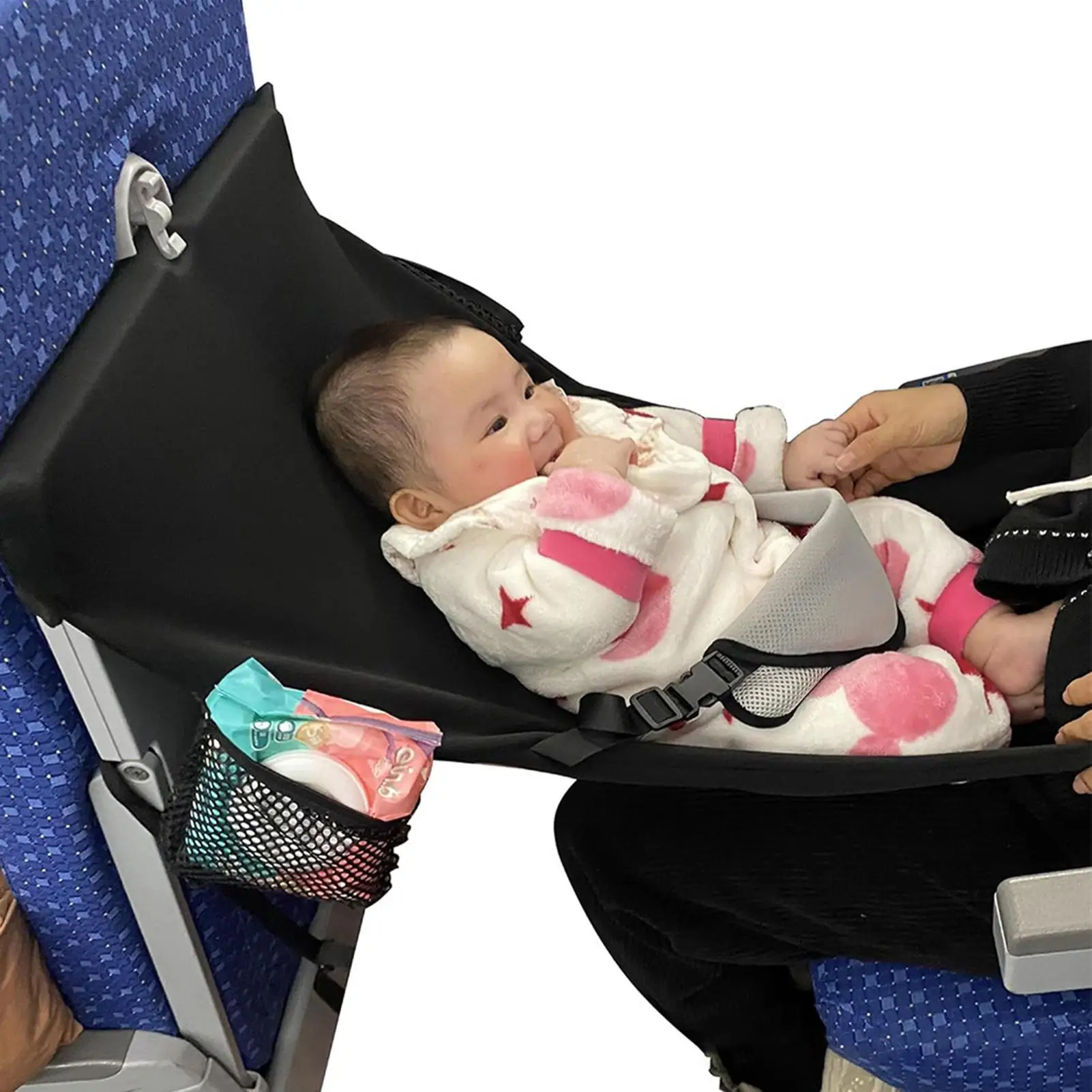 Lit d'avion bébé siège avion portable extension reposepieds hamac confortable respirant indispensable vols ber