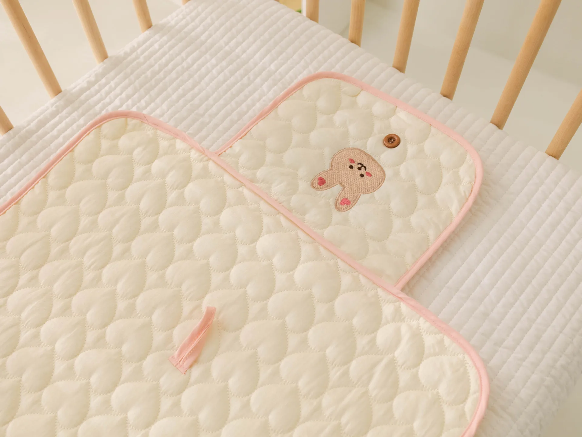 Matelas à langer imperméable en coton portable housse de matelas motifs animaux bébé 024 mois