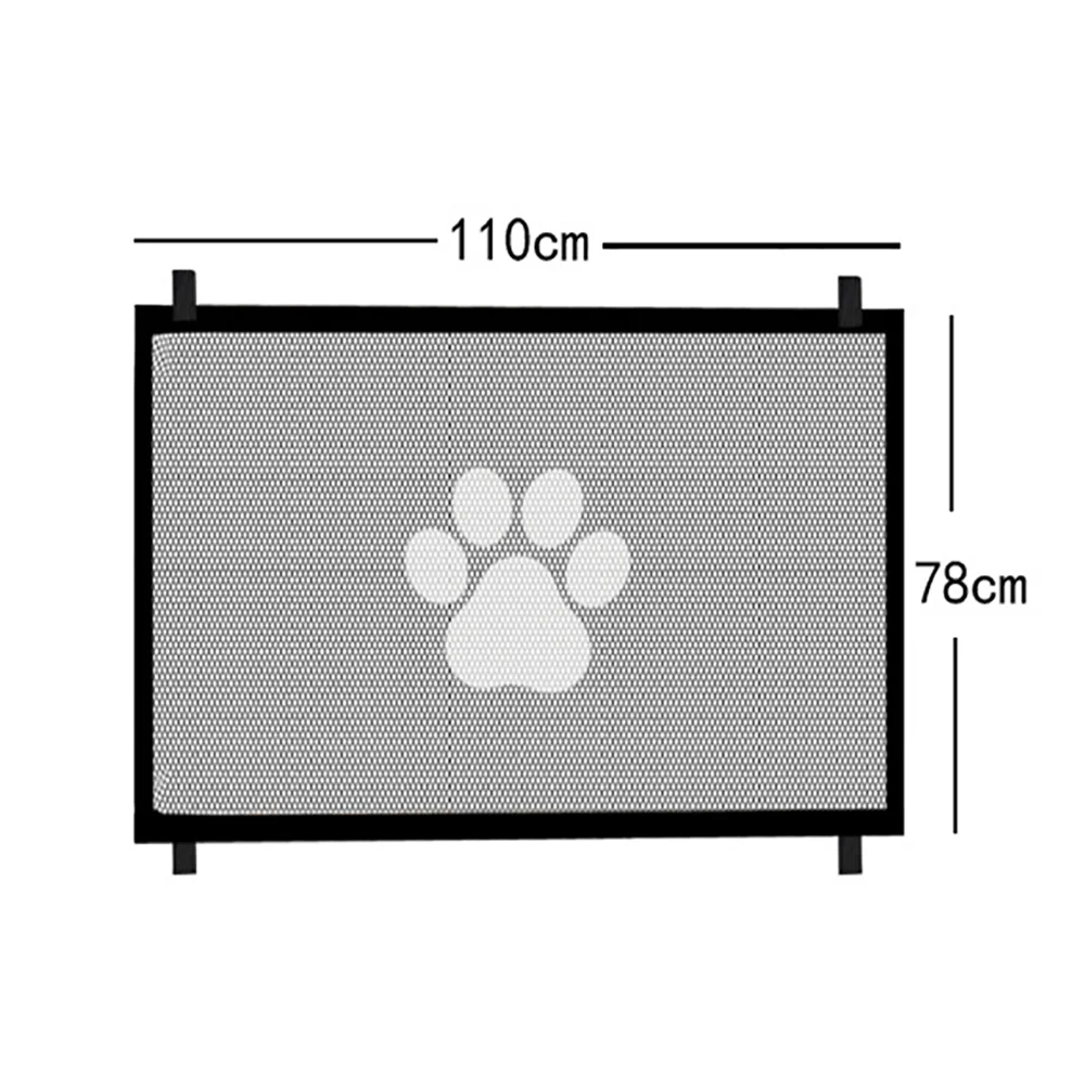 Barrière de sécurité pour escaliers bébé portails intérieurs barrière en maille antidérapante 4 crochets 110cm