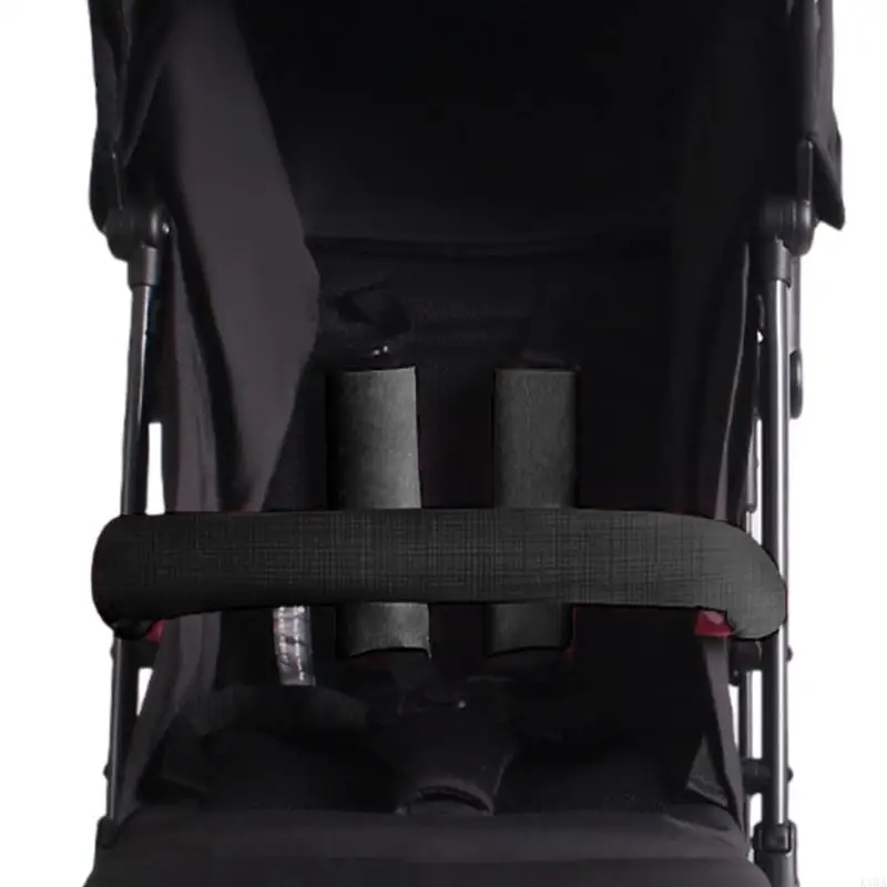 Couverture de protection pour harnais de portage bébé en lin noire hypoallergénique lavable en machine