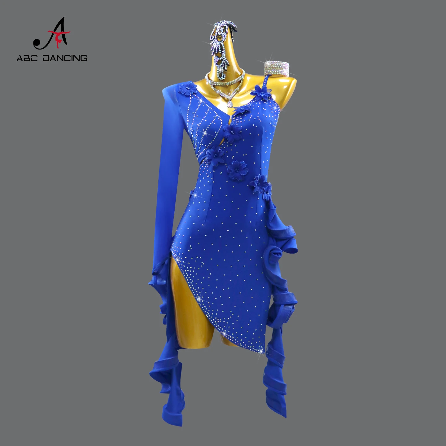 Robe de danse latine pour filles soirée bal fêtes costumes de spectacle salle de bal style élégant qualité pre