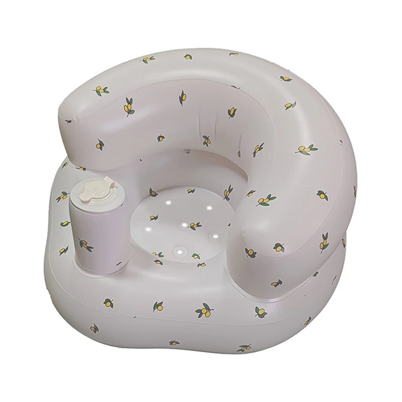 Siège d'apprentissage bébé fauteuil gonflable apprendre à s'asseoir portable tapis de bain coussin confortable