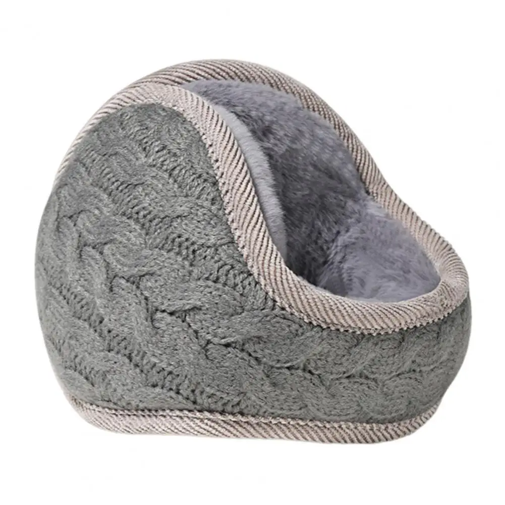 Pantoufles intérieures en tricot acrylique confort doux design moderne unisexe gris foncé douillet intérieur s