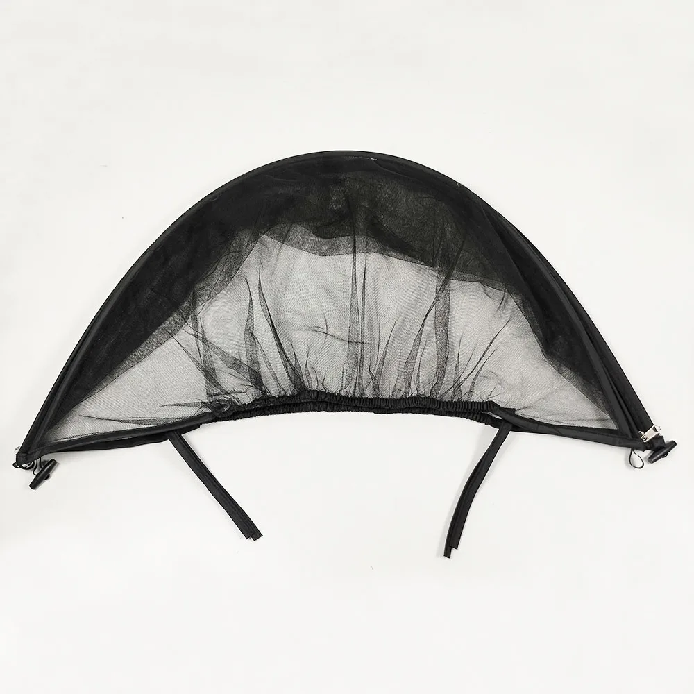 Moustiquaire en filet noir pour piquenique barbecue protection antiinsectes housse adaptable avec cordon élast