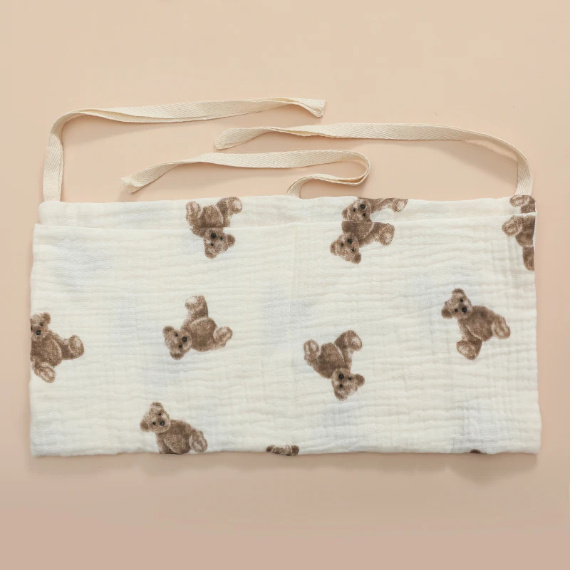 Bavoir bébé en coton motif ours bavoir repas protecteur doux et confortable idéal pour bébés en bas âge design