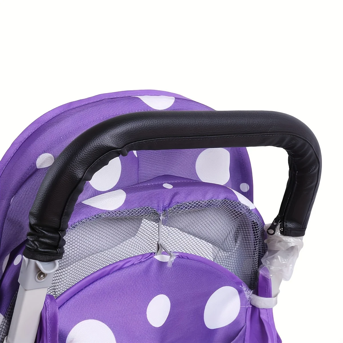 Poussette pour poupées jouet éducatif pour enfants design ludique avec poignée confortable tissu polyester col