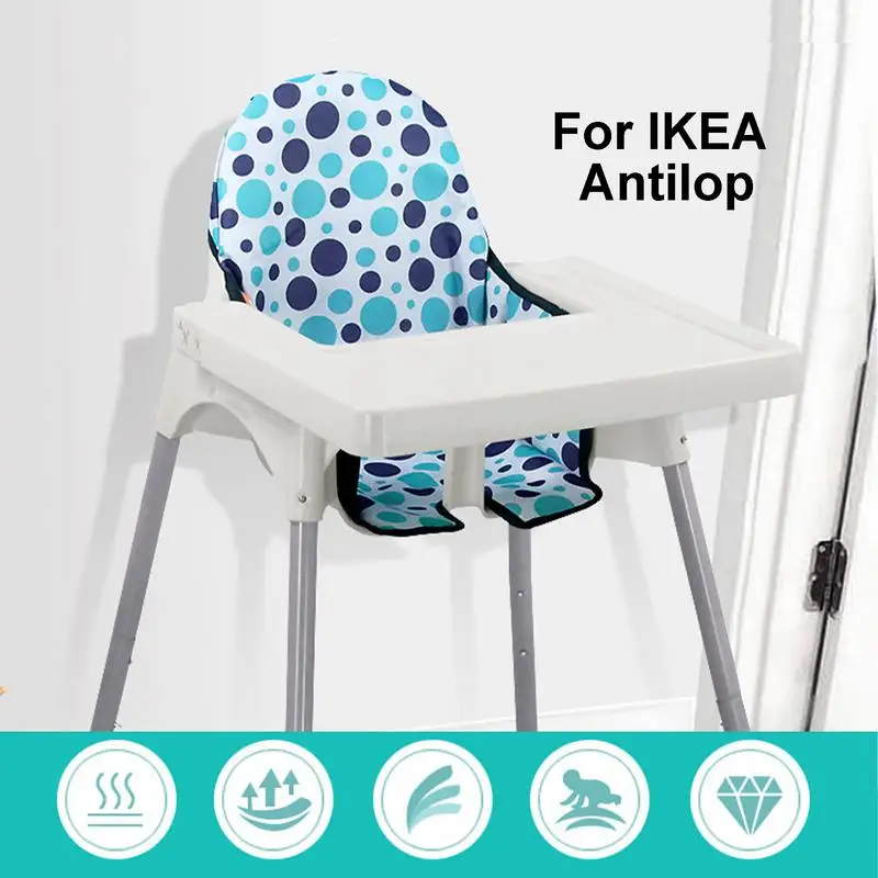 Coussin de chaise haute pour enfant en coton design moderne motif coloré facile à entretenir antidérapant pour