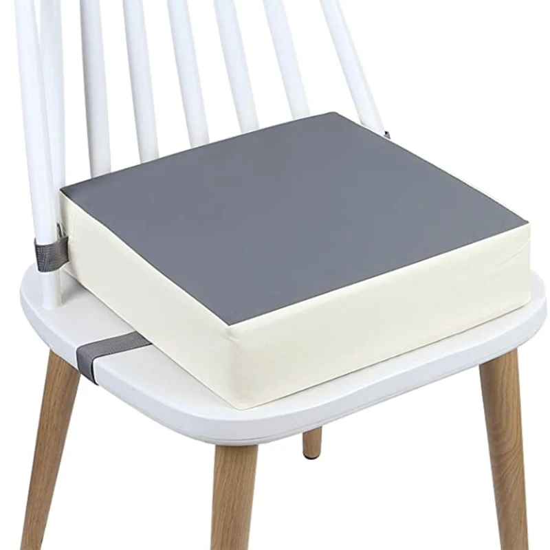 Coussin de chaise amovible avec sangles réglables lavable en tissu doux