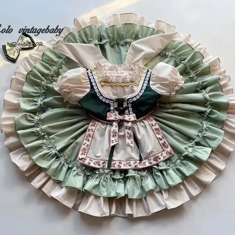 Robe princesse Lolita fille demoiselle d'honneur mariage robe Eid fille Turquie style européen américain polye