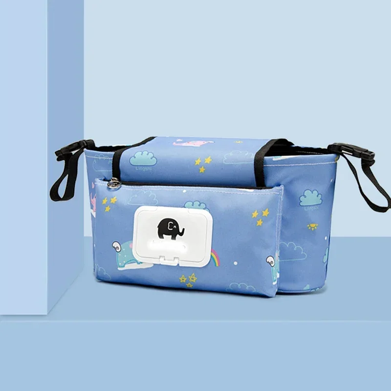 Sac à langer multifonctionnel pour bébé design coloré avec licorne compartiment à lingettes porté épaule ou po