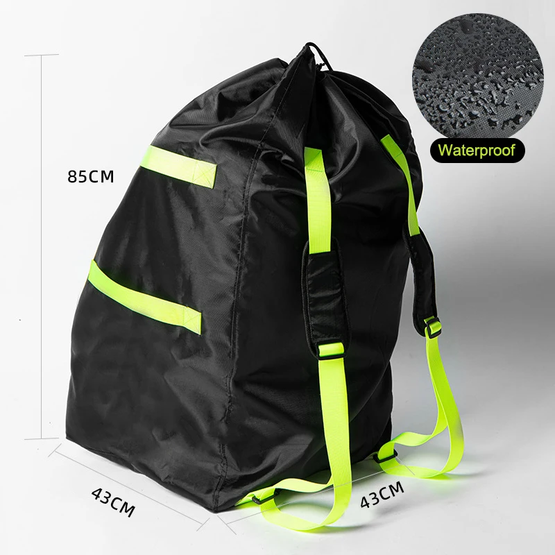 Sac de rangement de poussette en tissu Oxford étanche imperméable avec sangle réglable pour voyage camping ran