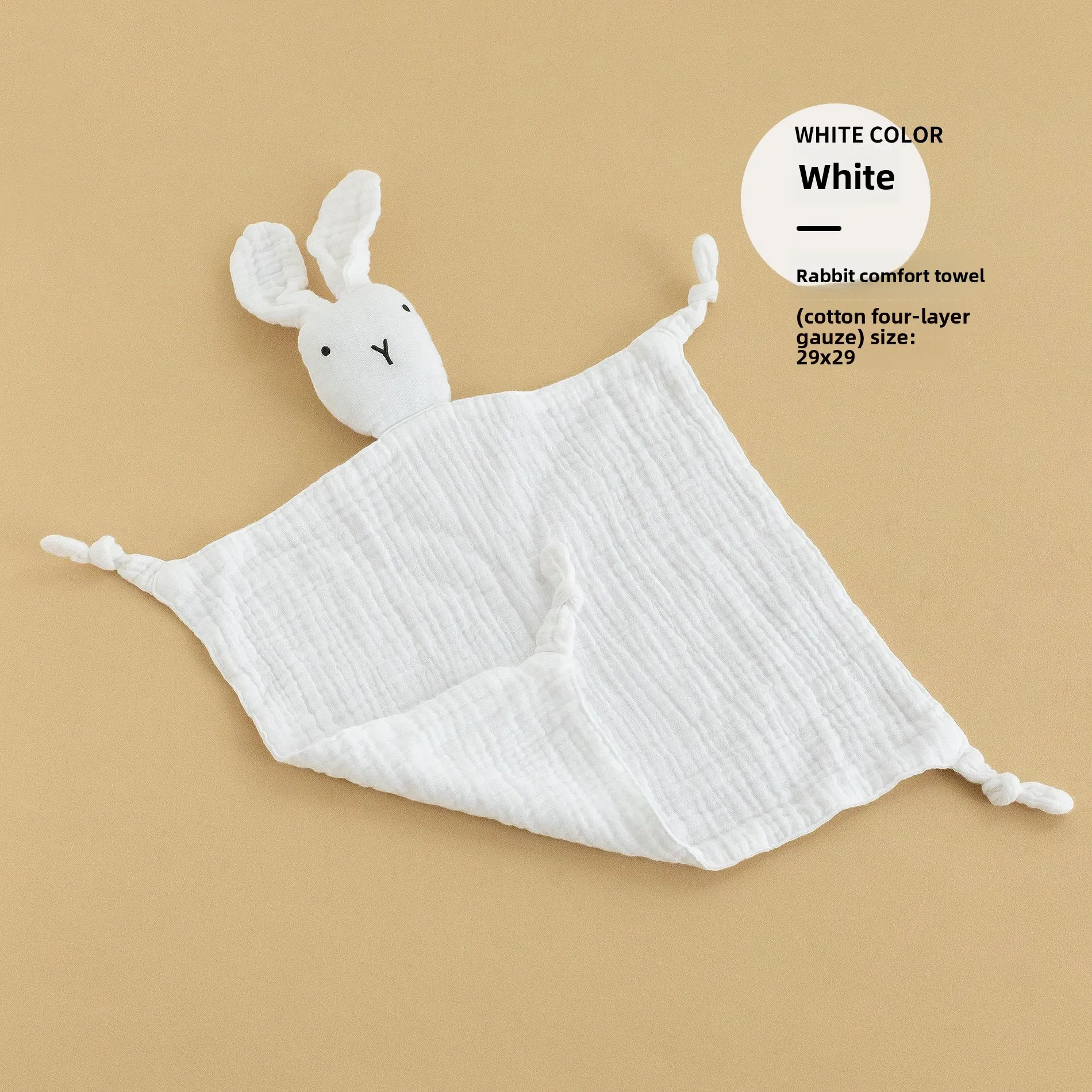 Towel en mousseline de coton pour bébé couverture de couette en coton pour nouveauné serviette de réconfort en