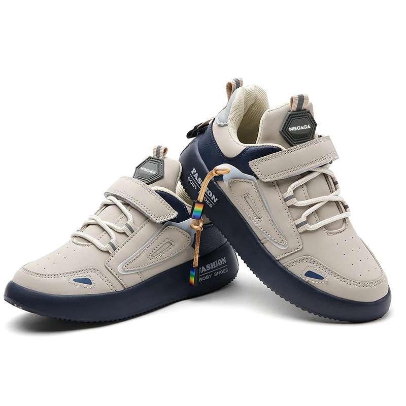 Baskets enfants modernes design tendance sneakers filles garçons cuir synthétique antidérapant breathable mode
