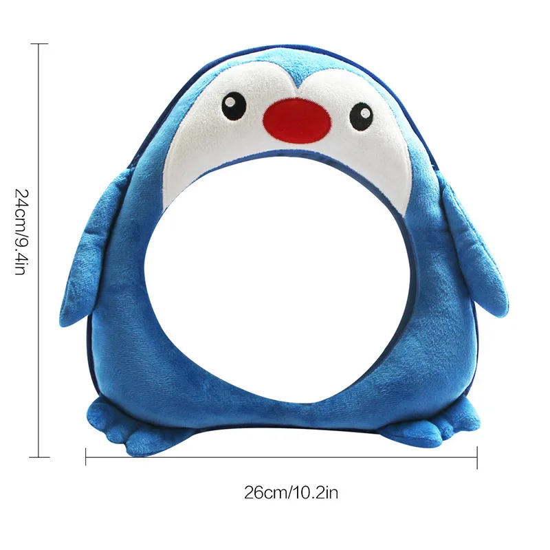Coussin de voyage en forme de pingouin pour enfants accessoire