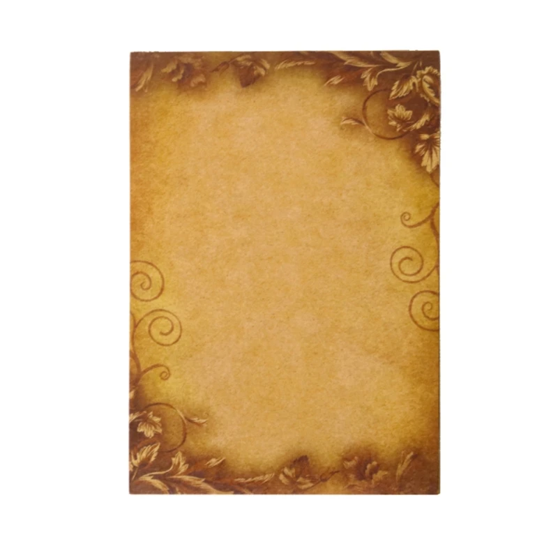 Lot de 8 feuilles papier kraft double face style fleuri 152x203cm