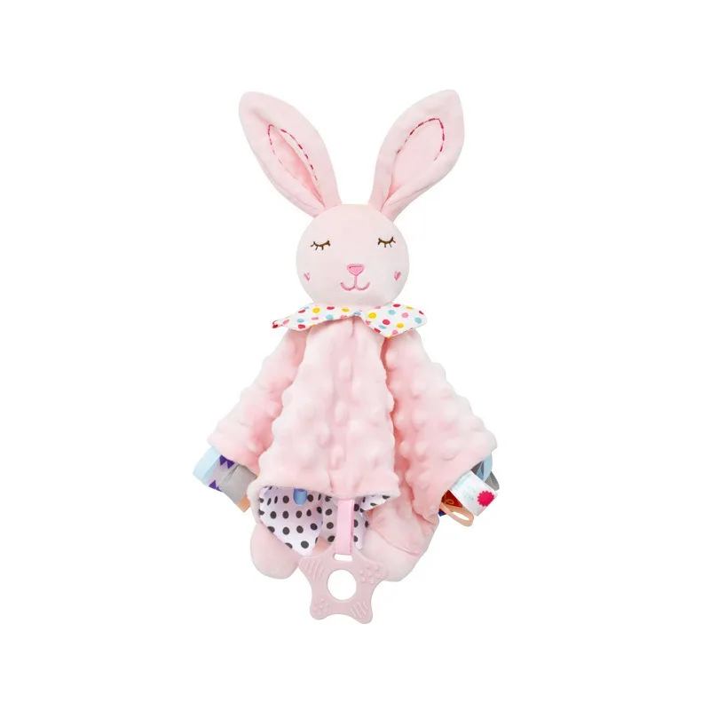 Couverture de sécurité bébé peluche éléphant avec hochet anneau dentition sucette coffret cadeau PANGDUBE