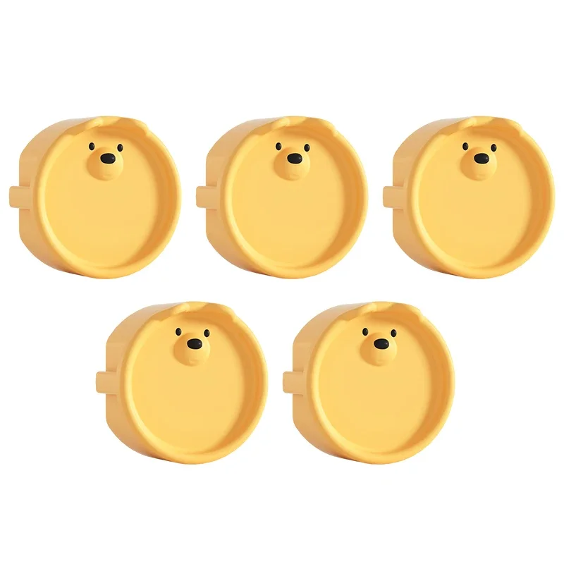 Couvercles de protection pour prises électriques bébé 5 pièces motif ours mignon antichoc électrique hermétiqu