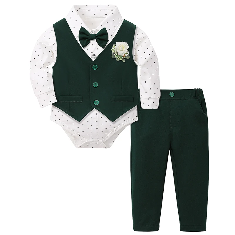 Costume de baptême bébé garçon ensemble formel occasion spéciale baptême mariage anniversaire style classique 