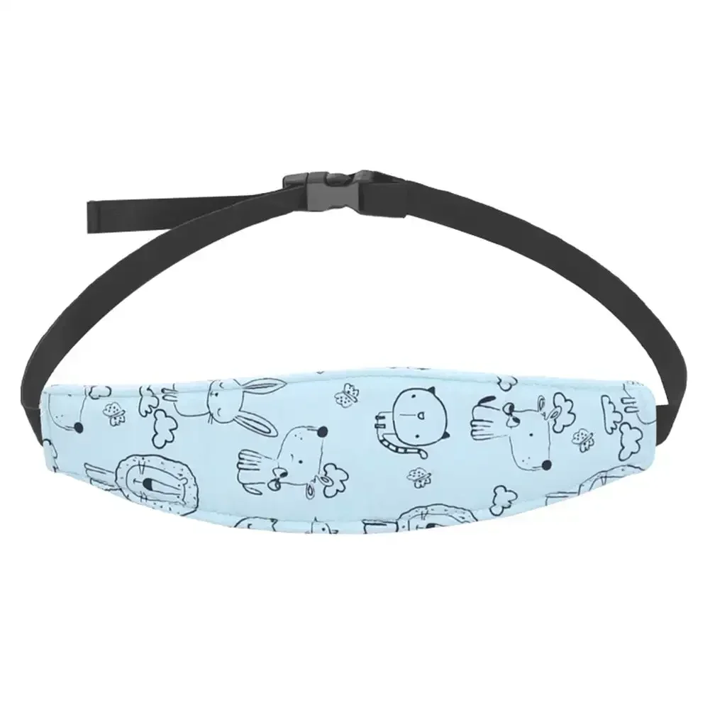 Bandeau tête bébé réglable en coton doux design animal motifs nuages usage multifonctions confort bébé fille g